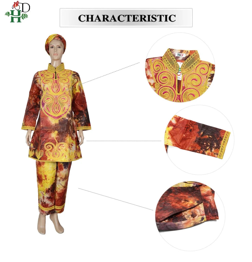 Designer Ankara 2PC Set for Women – Traditional Nigerian Party Outfit - Free Delivery Worldwide only at Flexi Africa