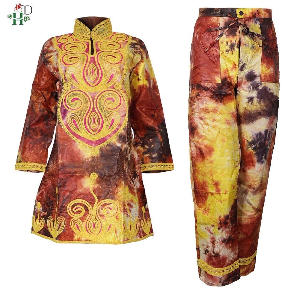 Designer Ankara 2PC Set for Women – Traditional Nigerian Party Outfit - Free Delivery Worldwide only at Flexi Africa