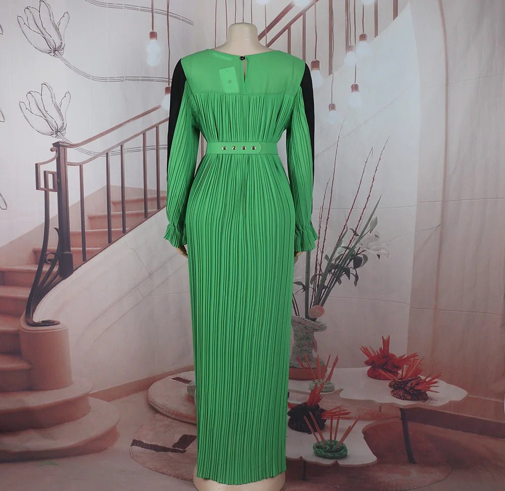 Elegant African Evening Gown for Women – Luxury Rhinestone Party Dress - Free Delivery Worldwide only at Flexi Africa