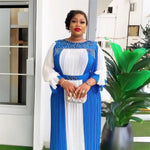 Elegant African Evening Gown for Women – Luxury Rhinestone Party Dress - Free Delivery Worldwide only at Flexi Africa