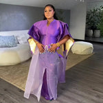 Fashion africa clothing Boubou Women's Dress Luxurious African Fabric with Embroidery Decoration Women's Clothing - Free Delivery Worldwide only at Flexi Africa