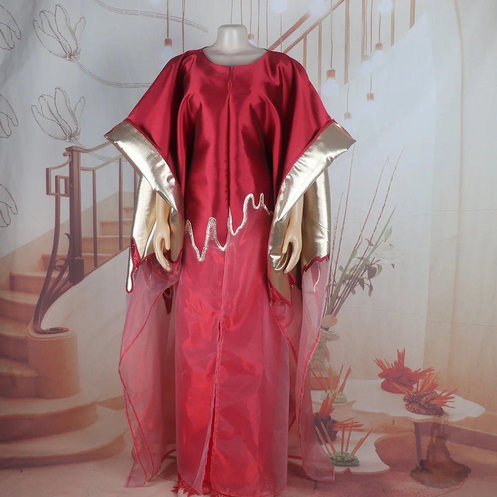 Fashion africa clothing Boubou Women's Dress Luxurious African Fabric with Embroidery Decoration Women's Clothing - Free Delivery Worldwide only at Flexi Africa