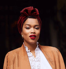 Fashion African - style headgear, women's headdresses, Muslim - style soft Hijab, monochromatic colored mirror hats in Muslim style - Free Delivery Worldwide only at Flexi Africa