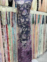 Flower Fabric Nigerian African Fabric for Couture Sewing – Wedding, Evening & Prom Dress - Free Delivery Worldwide
