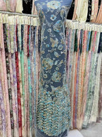 Flower Fabric Nigerian African Fabric for Couture Sewing – Wedding, Evening & Prom Dress - Free Delivery Worldwide