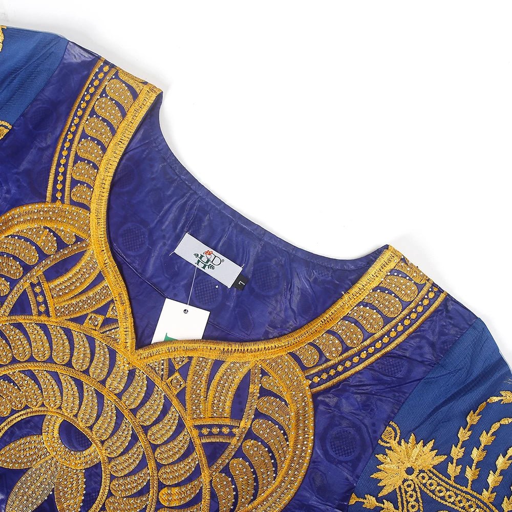 H&D African Dresses For Women 2024 New Fashion Ankara Dashiki Kaftan Dress Turkish Moroccan Wedding Rich Bazin Maxi Robes Boubou - Free Delivery Worldwide only at Flexi Africa