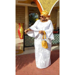 H&D African Dresses For Women Bazin Riche Tradition Embroidery Dress Lady Ankara Robe Clothes Party Gowns Skirt - Free Delivery Worldwide only at Flexi Africa