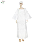 H&D African Dresses For Women Bazin Riche Tradition Embroidery Dress Lady Ankara Robe Clothes Party Gowns Skirt - Free Delivery Worldwide only at Flexi Africa