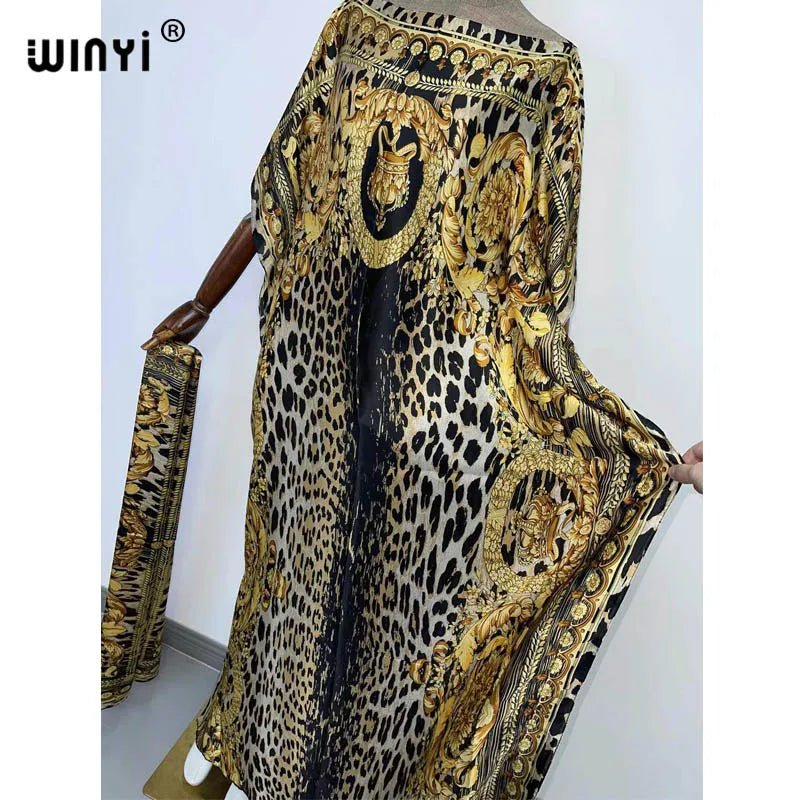 Holiday Party Chic: Elegant Oversized Kaftan with African Print - Fashionable Dress for Women/Ladies - Free Delivery Worldwide only at Flexi Africa