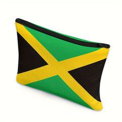 Jamaican Flag Pattern Cosmetic Bag, Portable Comestic Storage Pouch - Free Delivery Worldwide only at Flexi Africa