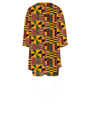 Large Size Fashion African Print Three Quarter Sleeve Shorts Set, Ankara Style, Same Style, African Tribal Style