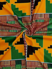 Large Size Fashion African Print Three Quarter Sleeve Shorts Set, Ankara Style, Same Style, African Tribal Style