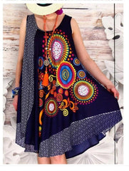 National-Inspired Vest Printed Dress for Women, Celebrating Cultural Elegance and Feminine Allure - Flexi Africa