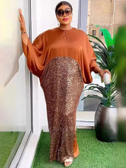 Plus Size Long Dresses For Women African Traditional Party Evening Gowns Luxury Africa Clothing Loose - Free Delivery Worldwide only at Flexi Africa