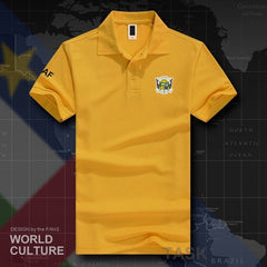 Stay Cool and Stylish with Centrafrique CAF Polo Shirts - Breathable Cotton for Maximum Comfort - Flexi Africa Free Delivery