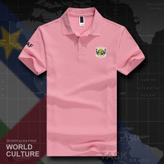 Stay Cool and Stylish with Centrafrique CAF Polo Shirts - Breathable Cotton for Maximum Comfort - Flexi Africa Free Delivery