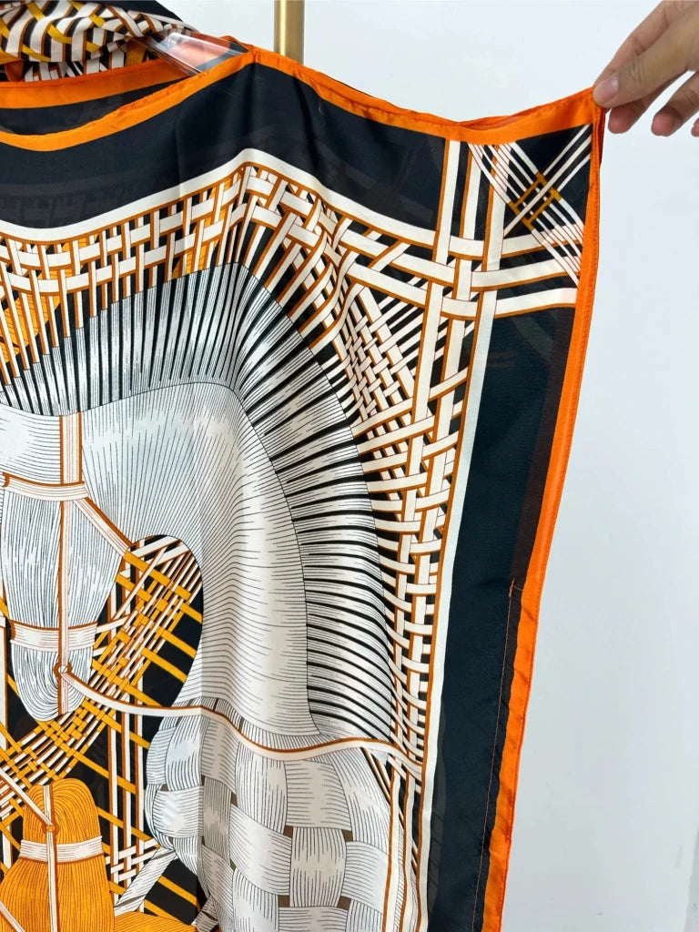 Stunning Africa Patterned Kaftan Dress for Women's Plus Size Ramadan Clothing - Free Delivery Worldwide only at Flexi Africa