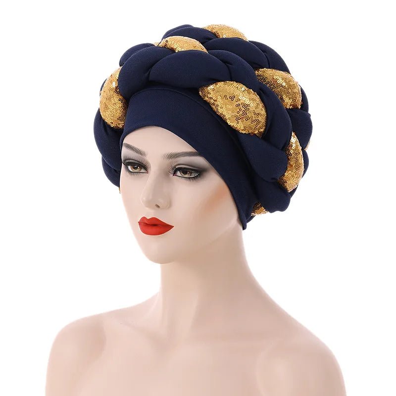 Stylish Auto Gele Bonnet Hat: Elevate Your Look with Nigerian Headwear for Women - Flexi Africa - FREE INTERNATIONAL POST