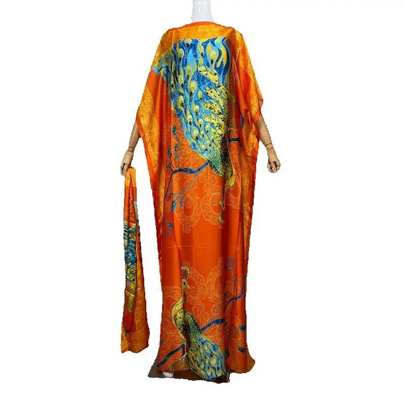 Summer African Dresses for Women – Sexy Oversized Long Print Dress - Free Delivery Worldwide only at Flexi Africa