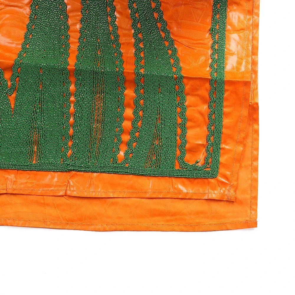 Traditional African Bazin Dress for Women – Embroidered Robe, Elegant Wedding & Party Attire - Free Delivery Worldwide only at Flexi Africa