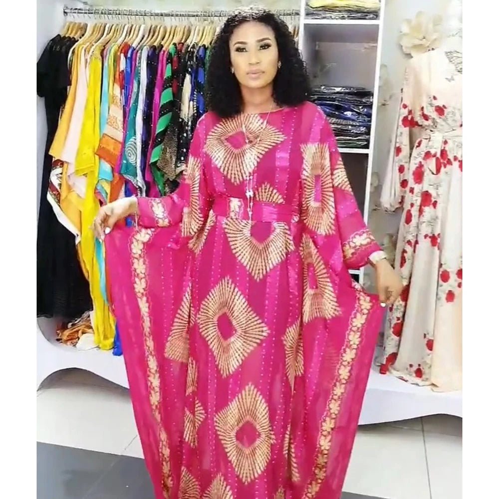 Buy Women’s African Dashiki Maxi Dress – Muslim Modest Evening Party Dress for only $38.06 at Flexi Africa!
