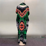 Women’s African Ethnic Cotton Dress – Plus Size Printed Loose Summer Dress - Free Delivery Worldwide only at Flexi Africa
