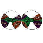 Women’s African Fashion Earrings – Handmade Circle Statement Accessories - Free Delivery Worldwide only at Flexi Africa
