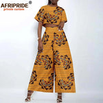 Women’s Ankara Crop Top and Wide - Leg Pants 2PC Set – Stylish African Fashion Outfit - Free Delivery Worldwide only at Flexi Africa