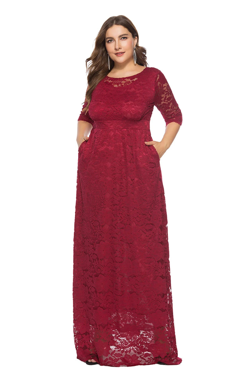 African Dresses for Women Elegant Lace Wedding Party Evening Maxi Dress Dashiki Africa Clothing - Free Delivery Worldwide